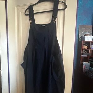 BloomChic Navy corduroy Jumper Dress with adjustable straps